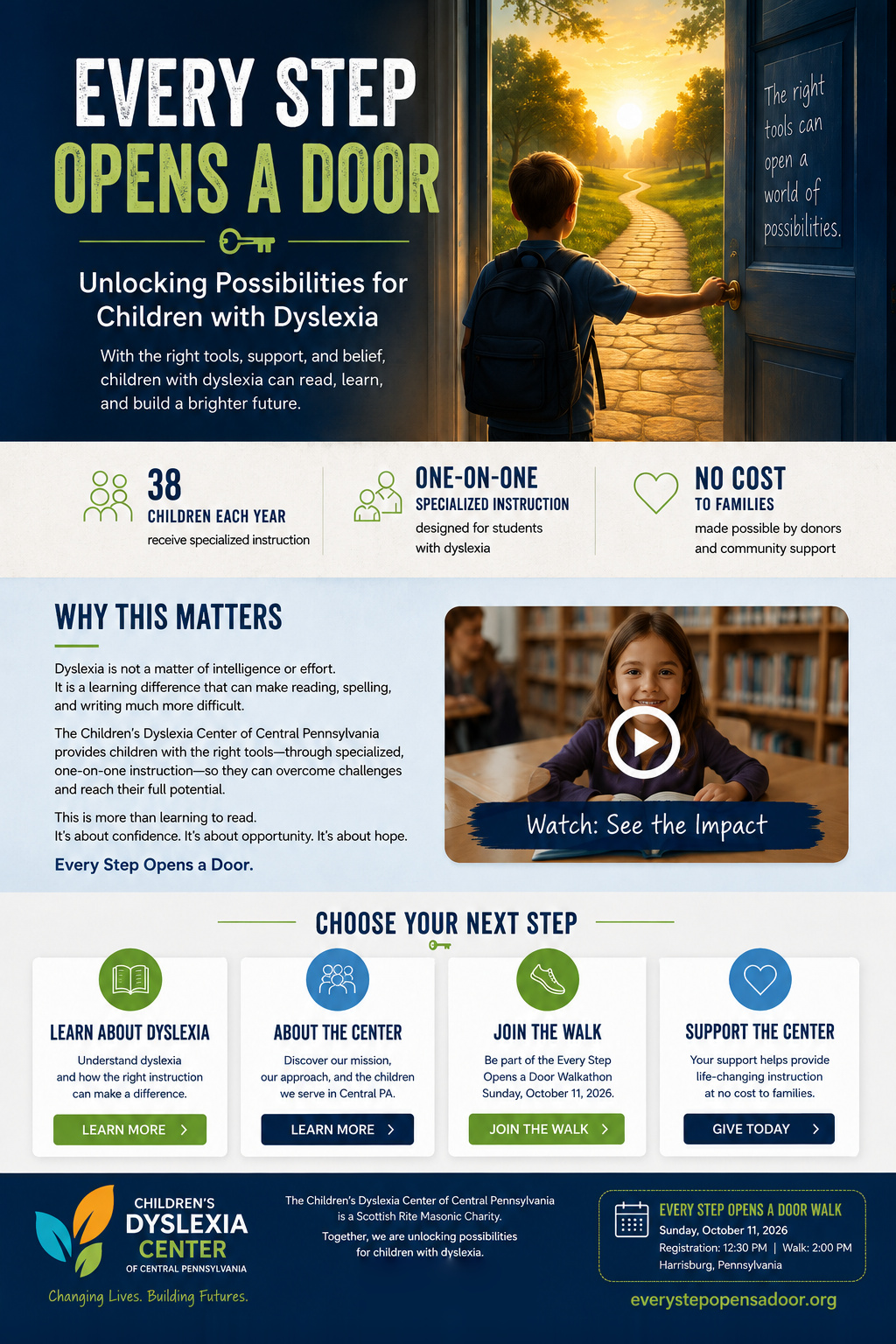 Every Step Opens a Door — Unlocking Possibilities for Children with Dyslexia